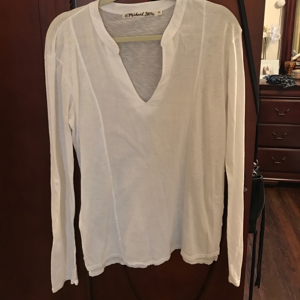 Michael Stars sheer long sleeve